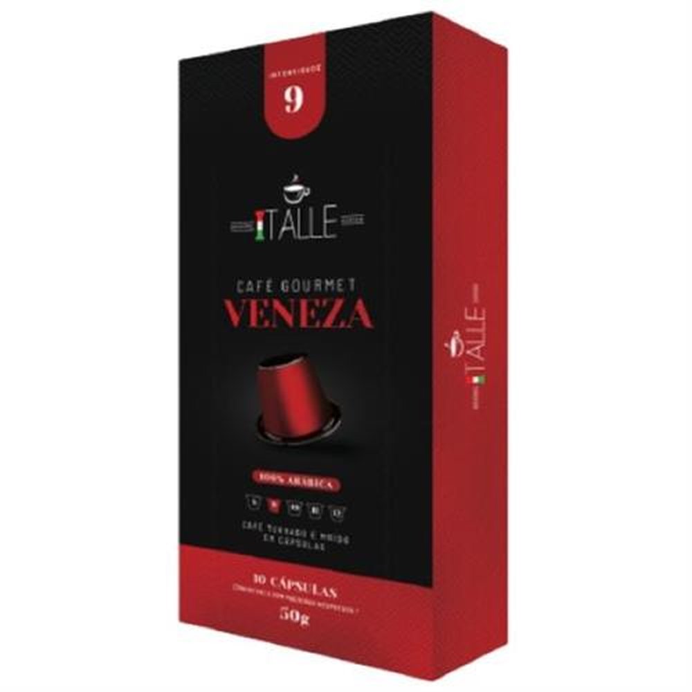 Café Veneza Italle Com 10 Cápsulas Compatível Com Nespresso Caixa Com 18