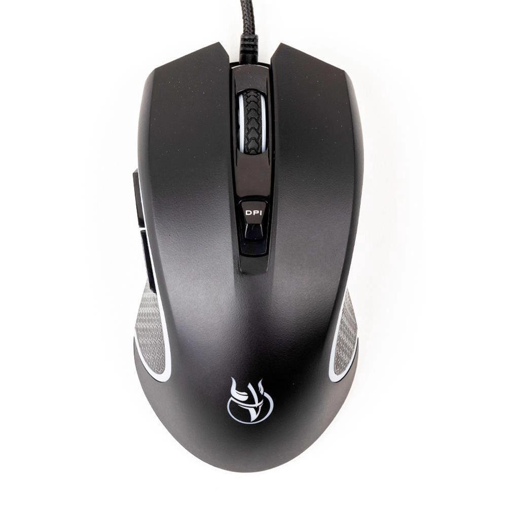 Mouse Gamer Kross Valhalla USB 6.400 dpi Preto KE-MG200
