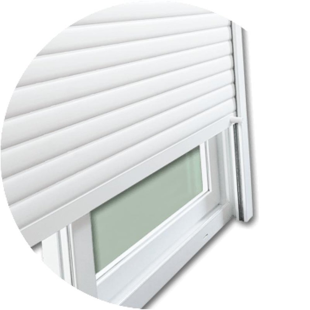 Porta Correr Integrada Pvc Itec 2 Folhas 230 X 150 Vidro Liso Temperado
