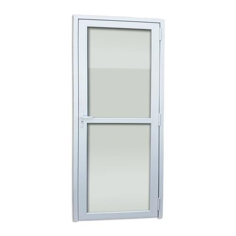 Porta 2 Vidros sendo o inferior Temperado Pvc Itec 216 X 90 Lado Esquerdo