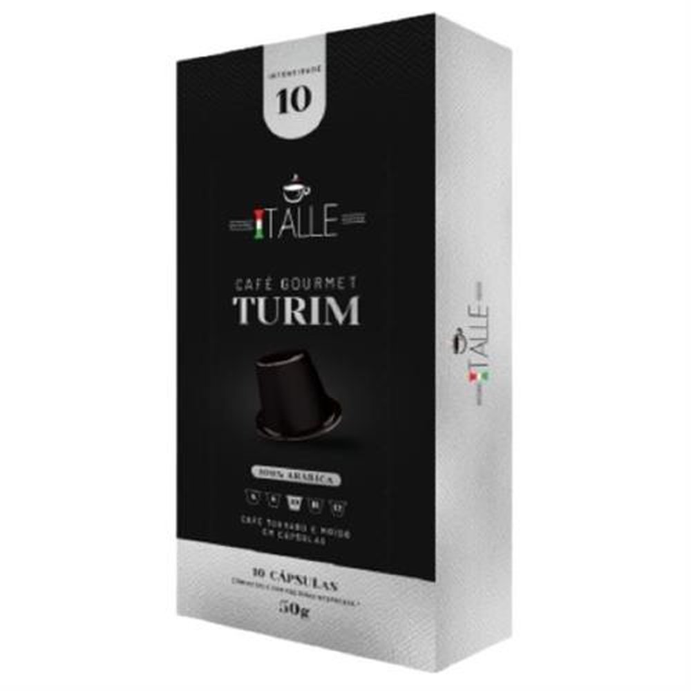 Café Turim Italle Com 10 Cápsulas Compatível Com Nespresso Caixa Com 18