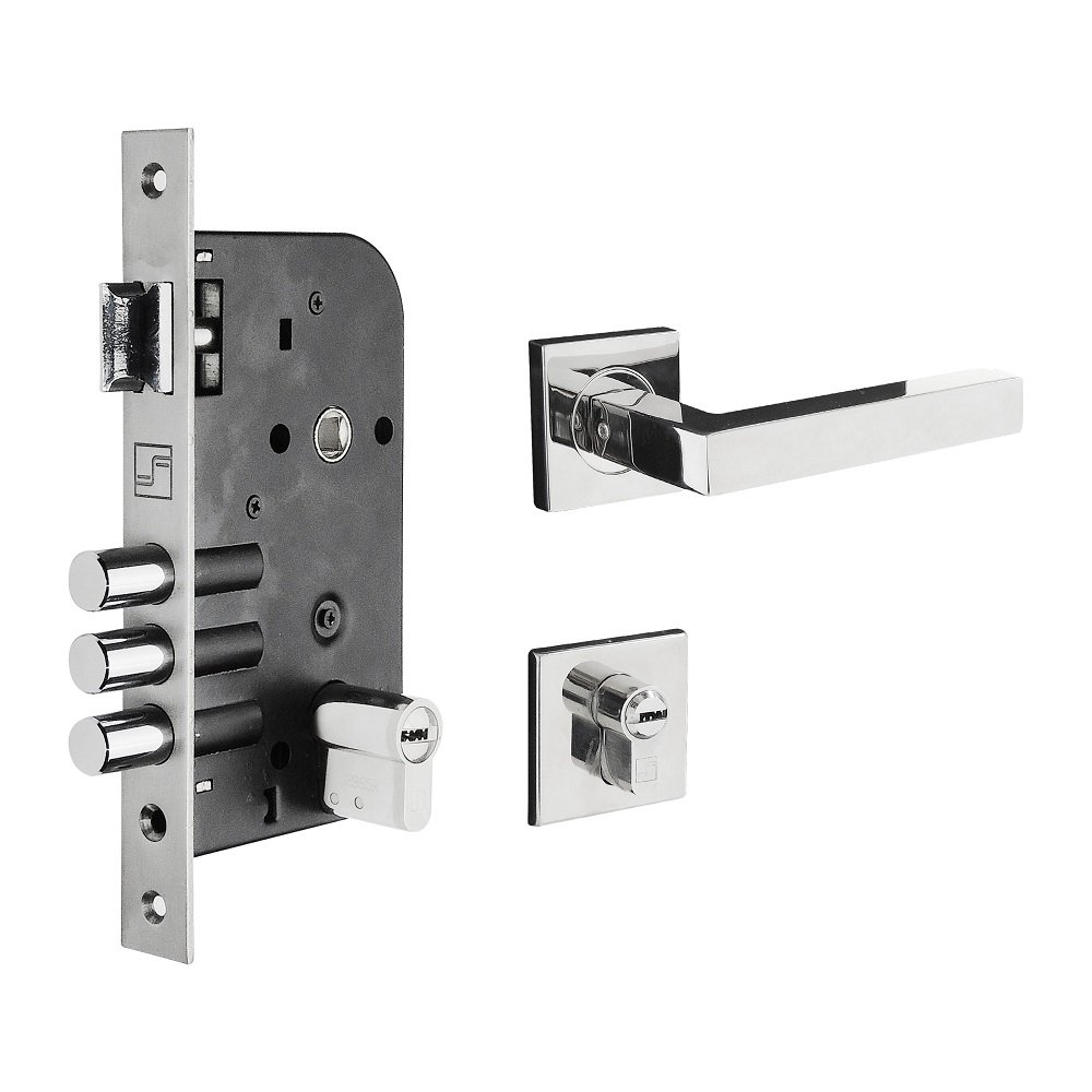 Fechadura de Embutir Reforçada de Alta Segurança Modelo F13N - Fortezza