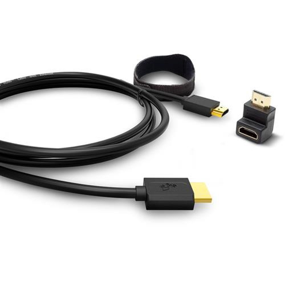 Cabo hdmi hight speed 4k com ethernet 0 1,8m + adaptador