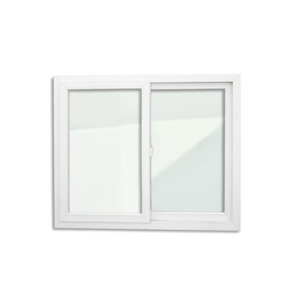 Janela Pvc Itec 2 Folhas 100 X 100 Vidro Liso