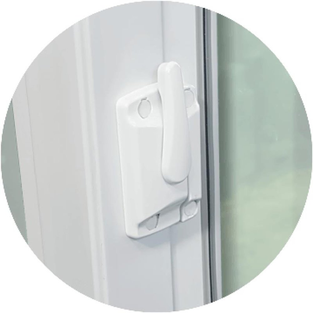 Janela Acustica Sobrepor Pvc Itec 2 Folhas 100 X 100 Vidro Laminado