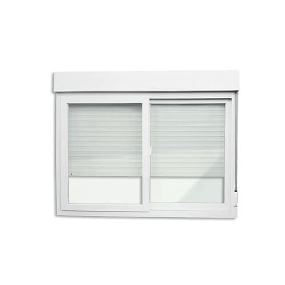 Janela Integrada Pvc Itec 2 Folhas 140 X 200 Vidro Liso