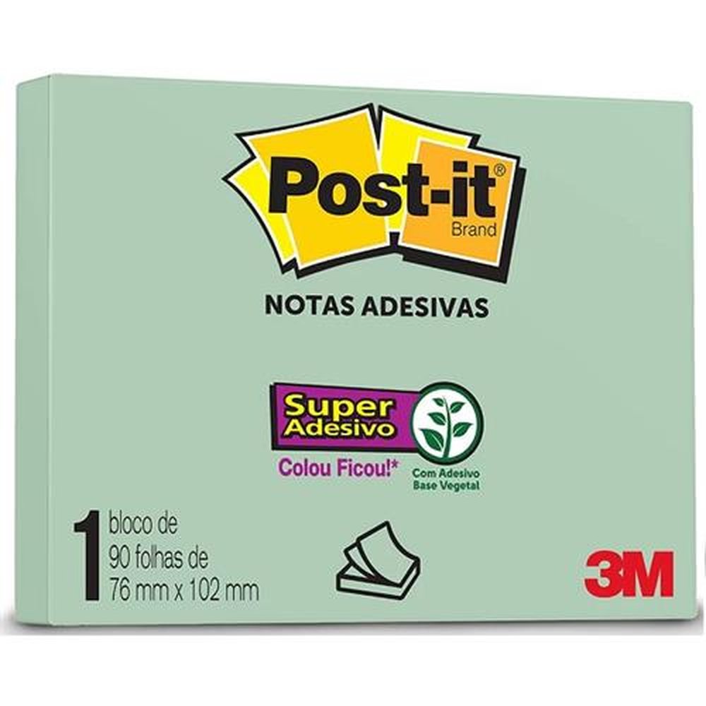POST-IT Menta 76MM X 102MM 90 Folhas 3M