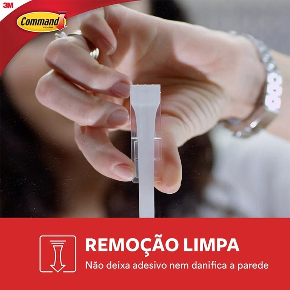 Gancho Adesivo Command Branco Pequeno ATE 450G 2 Unidades 3M