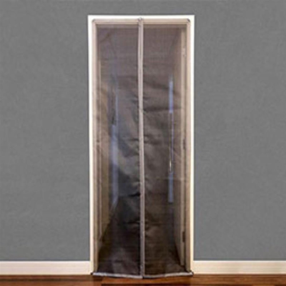 Tela Mosquiteira para Porta Moldura Grafite e Tela Cinza - 160x230cm