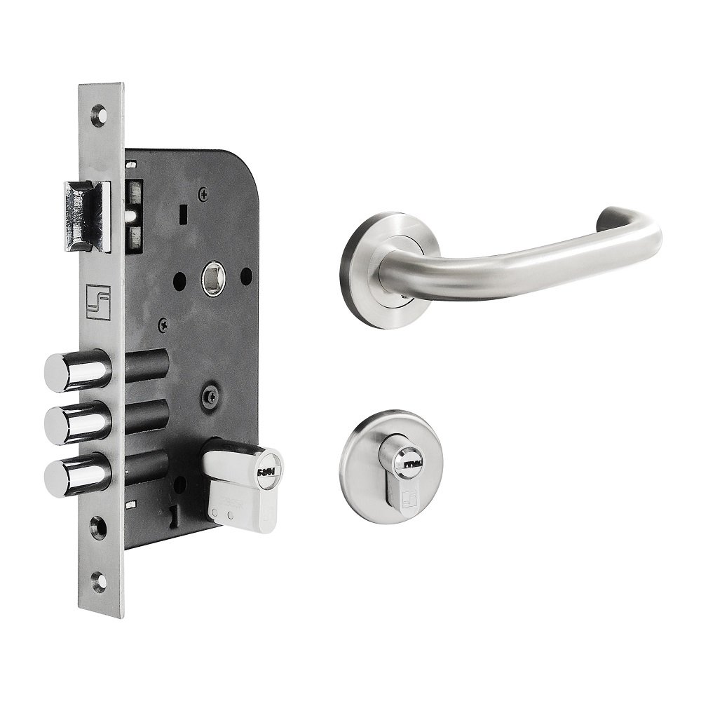 Fechadura de Embutir Reforçada de Alta Segurança Modelo F13P - Fortezza