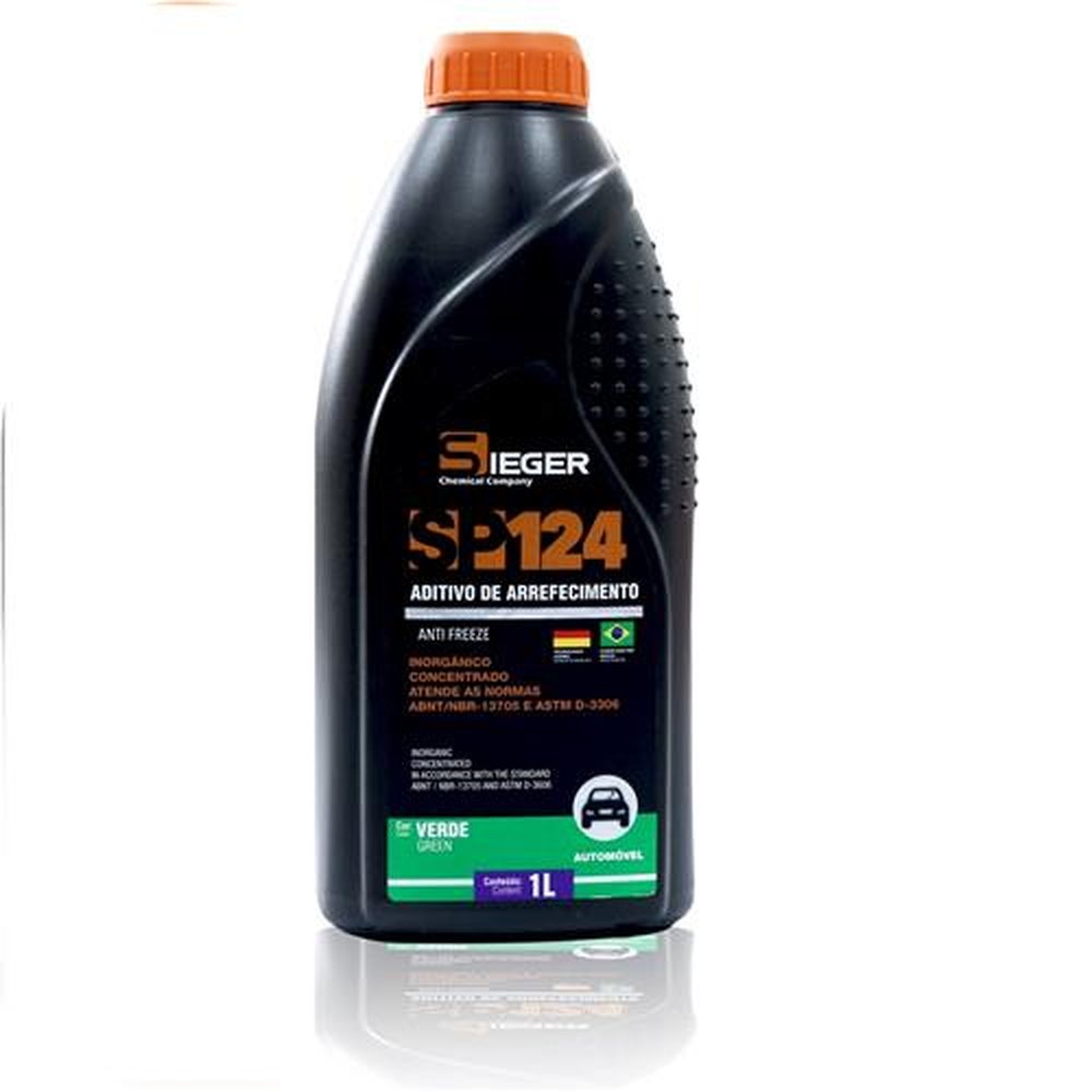 Aditivo Arrefecimento Inorgânico Concentrado SP124 Verde 1L - SIEGER