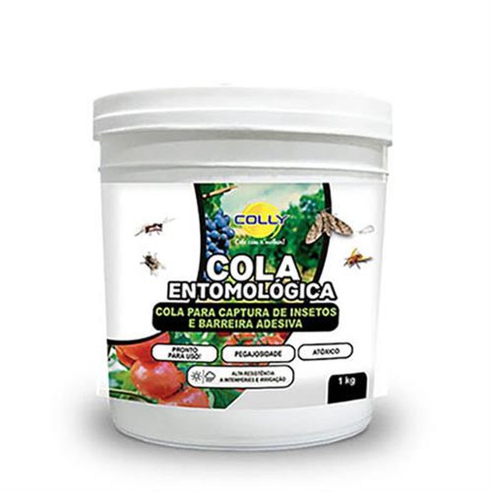 Cola Entomológica Armadilha Adesiva Para Insetos 1kg - Emb. contém 08 unidades