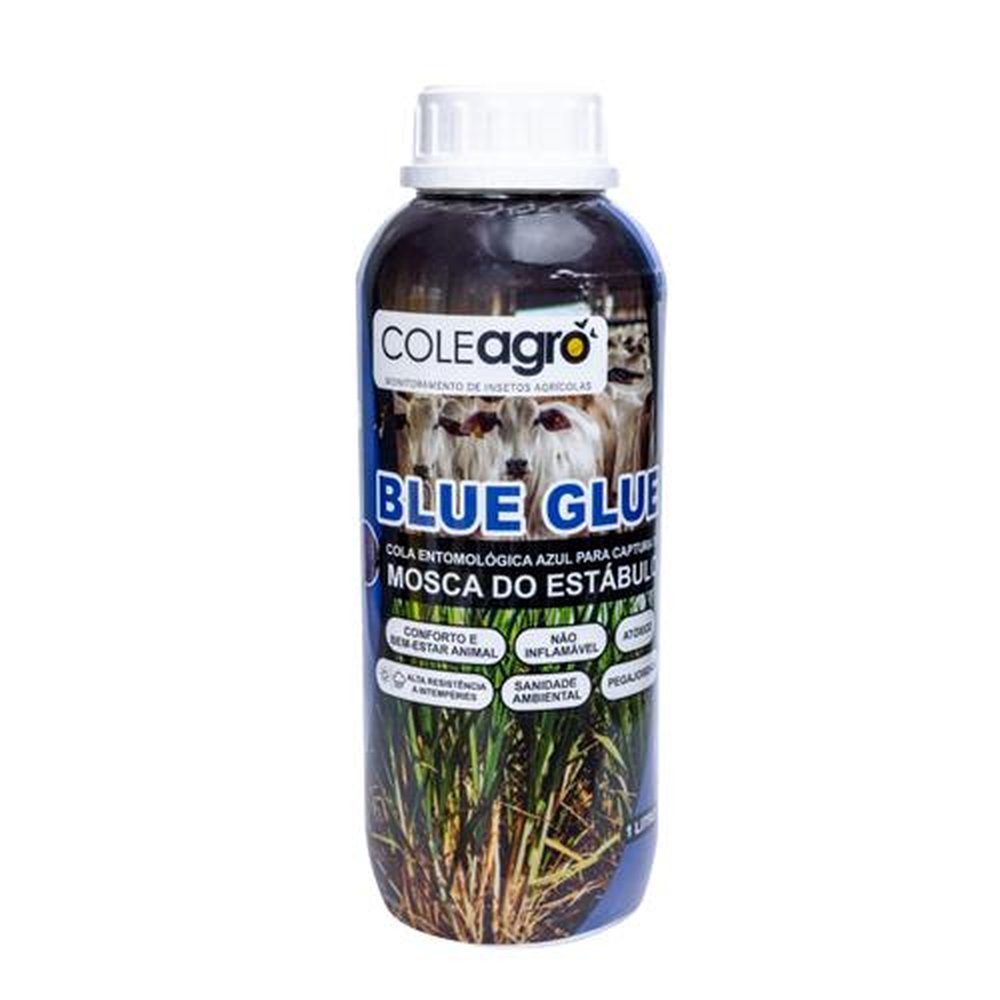 Cola Entomológica Azul Captura Adesiva Para Insetos - Blue Glue 1 Litro - Emb. Contém 12 Unidades