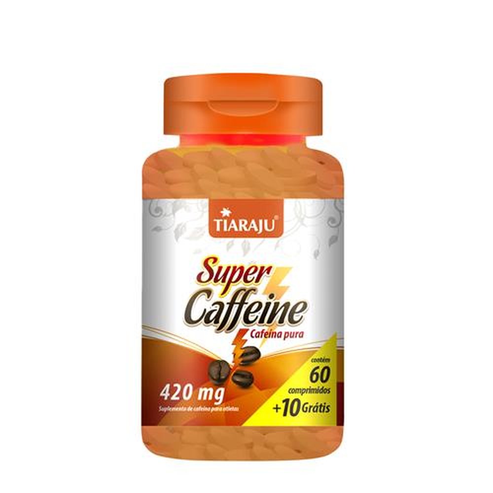 Super Caffeine 420Mg 60+10 Comprimidos - TIARAJU
