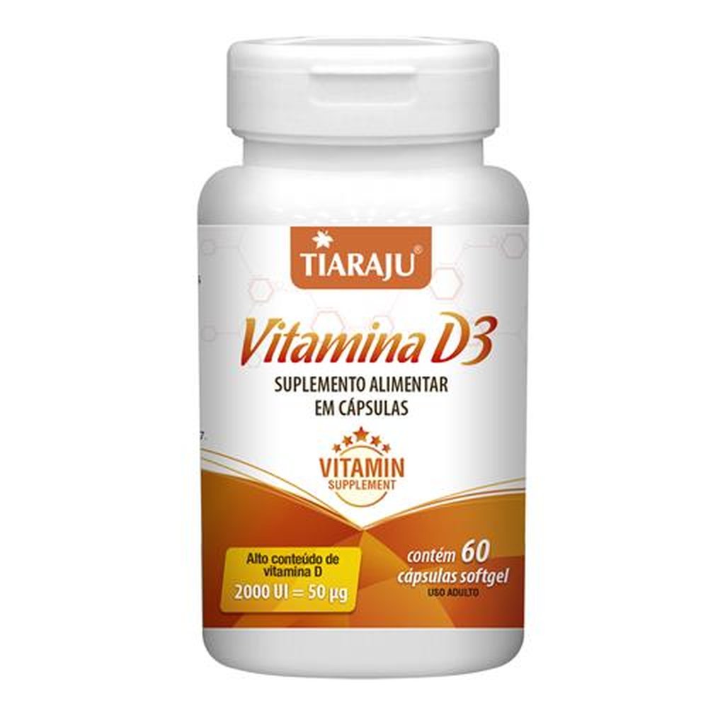 Vitamina D3 2000Ui 60 Softgel - TIARAJU