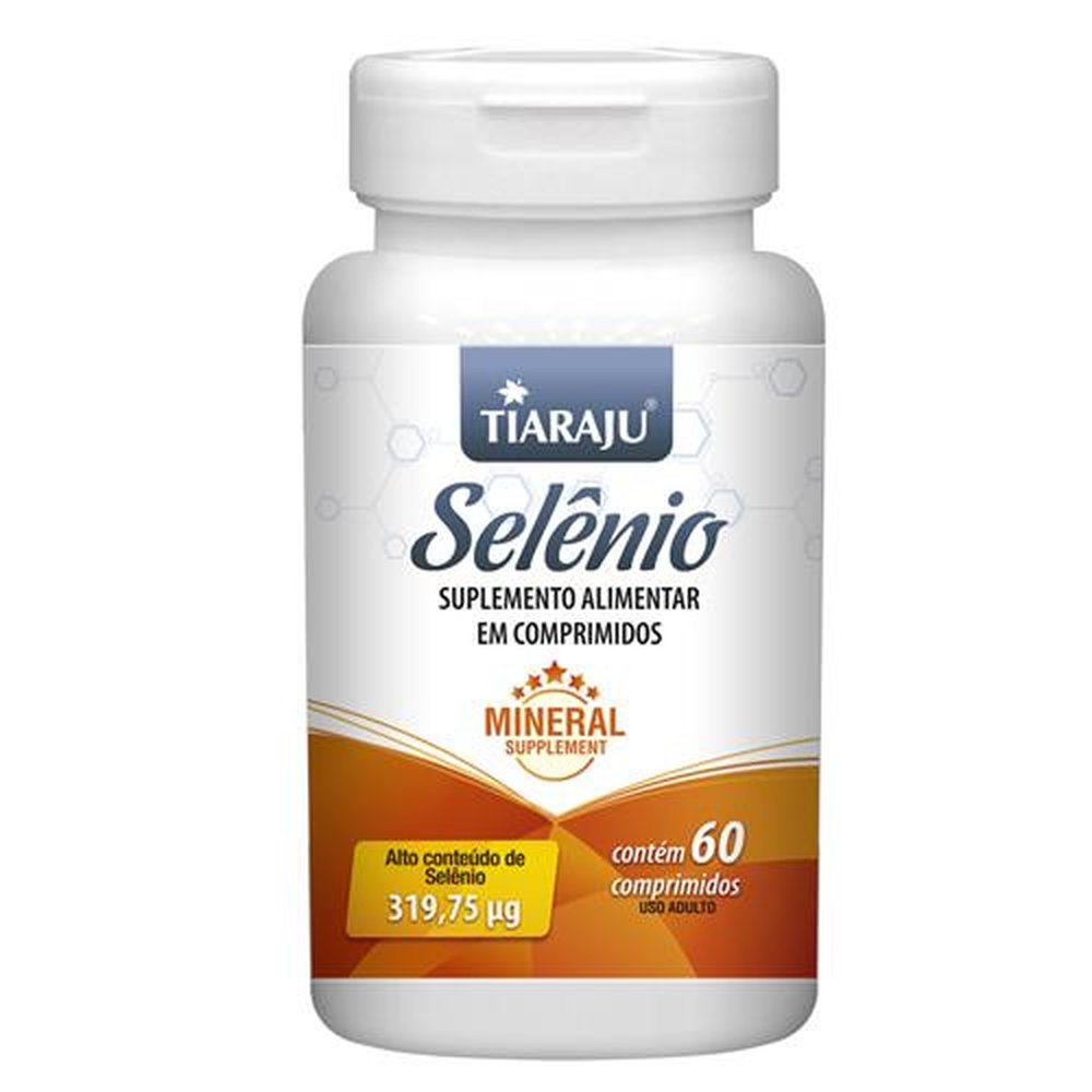 Selênio 319,75mcg 60 Comprimidos - TIARAJU