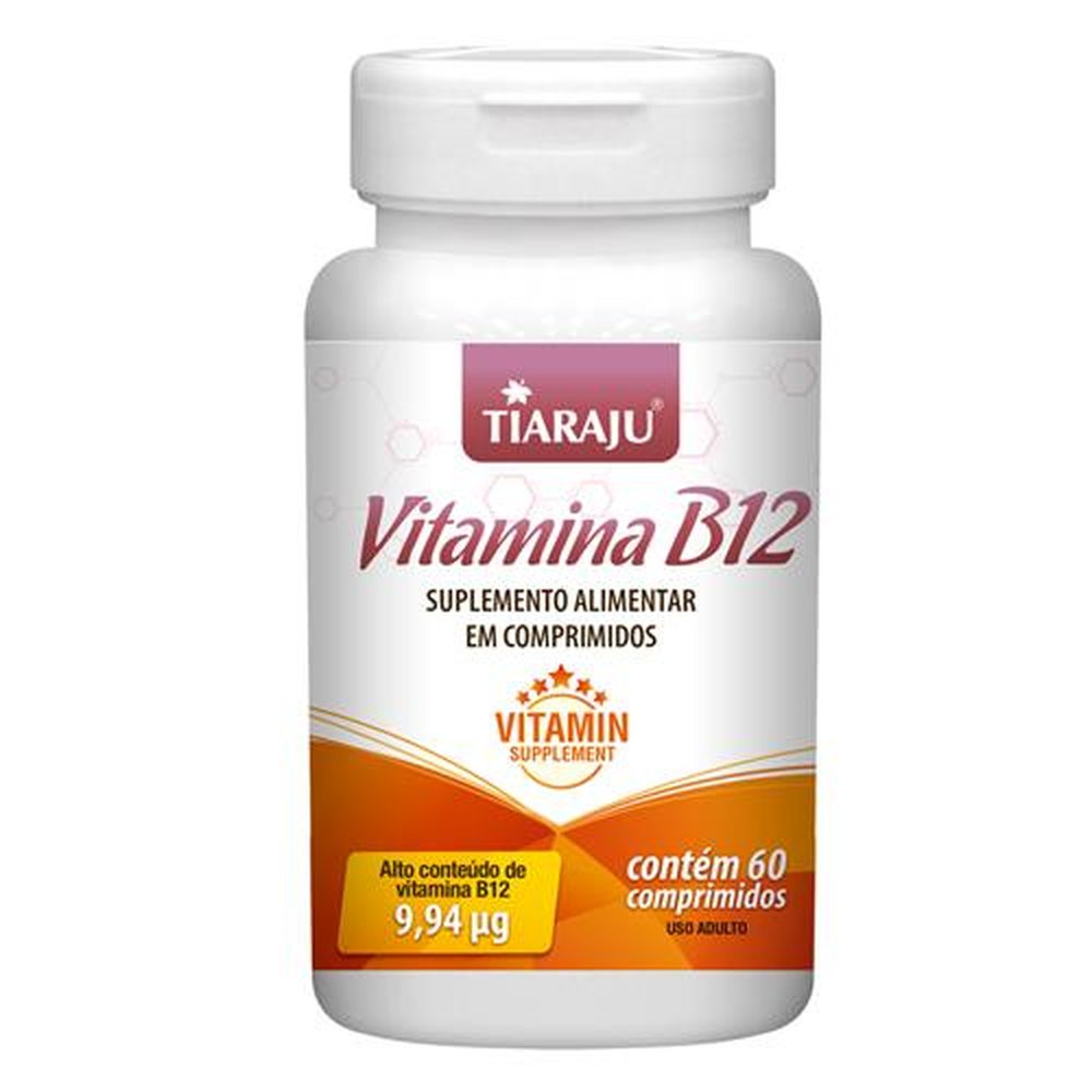 Vitamina B12 ( 9,94mcg) 250Mg 60 Comprimidos - TIARAJU