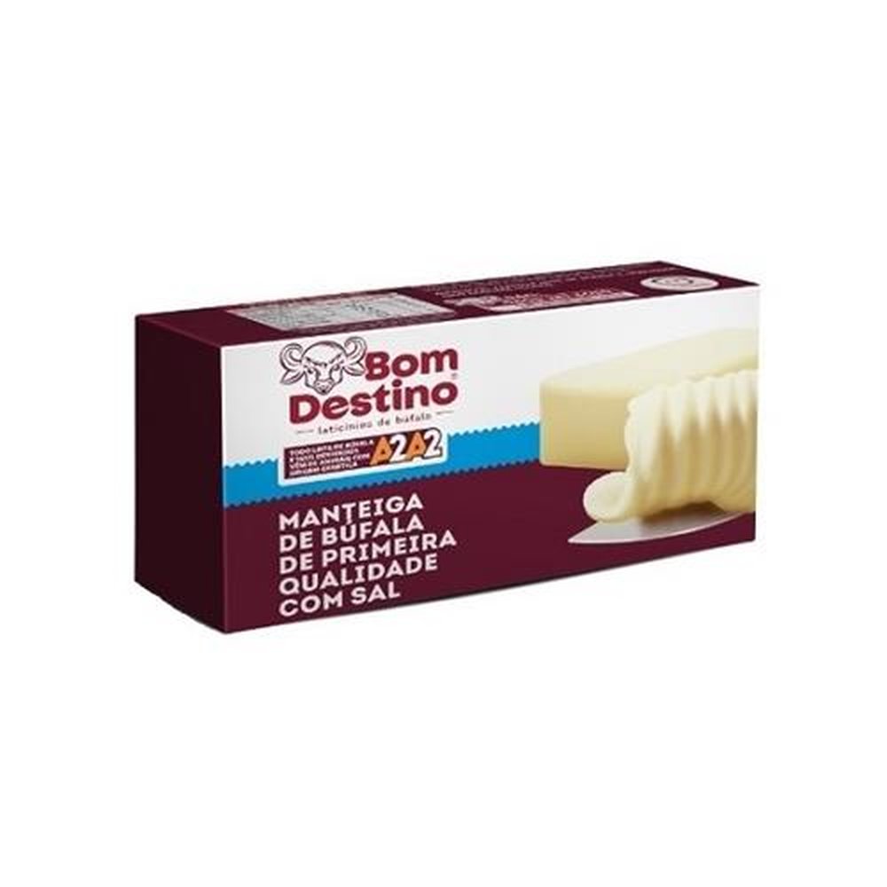 Manteiga de Bufala 200g Tablete ¿ Bom Destino