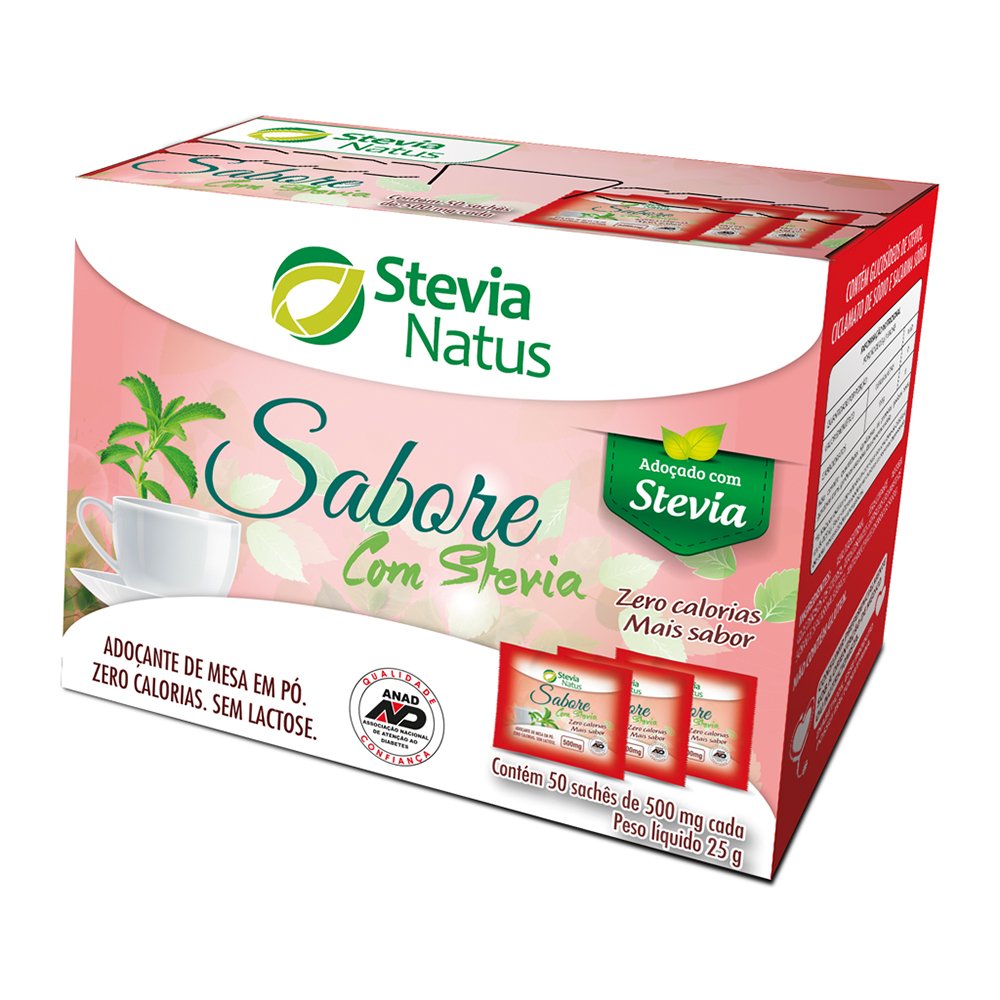 Sabore com Stevia Sache Display 12X50X0,5g