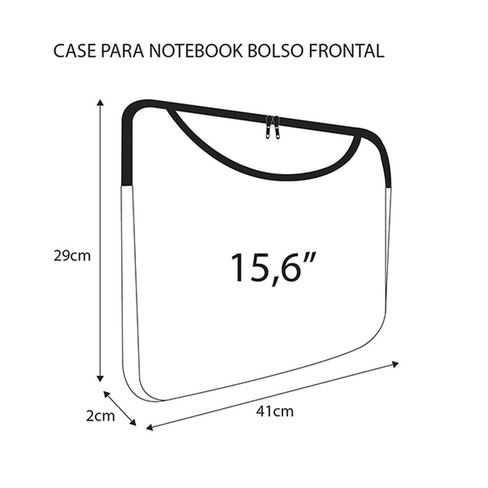Case Notebook Bolso Frontal 15,6" Onca Reliza