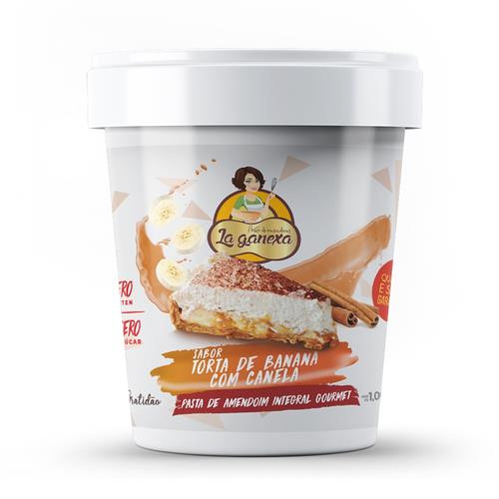 Pasta de Amendoim Torta de Banana com Canela 450g - Contém 12 unidades por embalagem