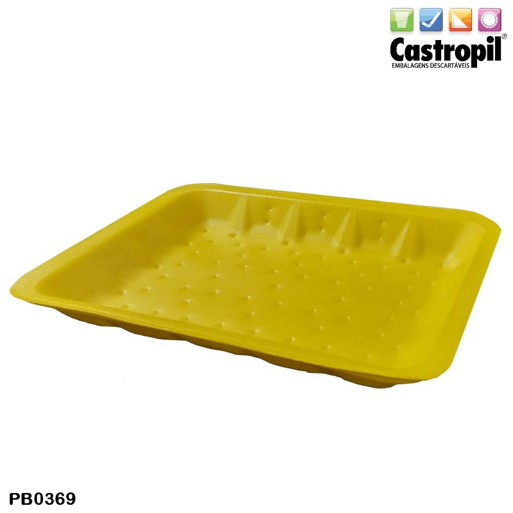 Bandeja Isopor Ff03 Amarela 400 Unidades Fibraform