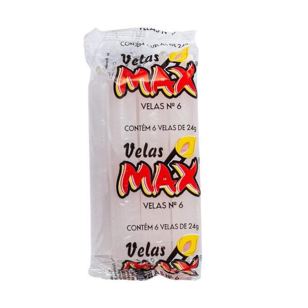 Vela Max nº 6 24g cx. 24x6 Branca