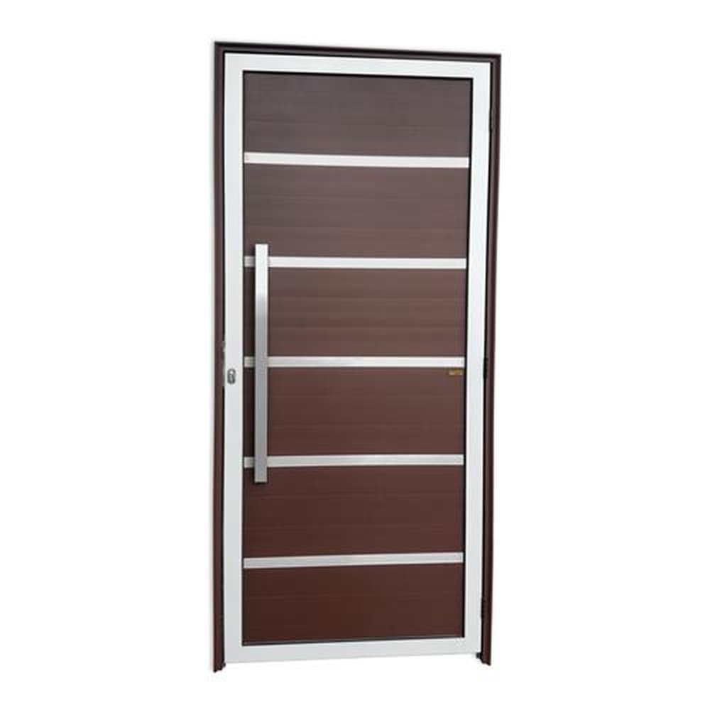 Porta Lambril Premium com Puxador Lado Esquerdo Super Mix Corten 90