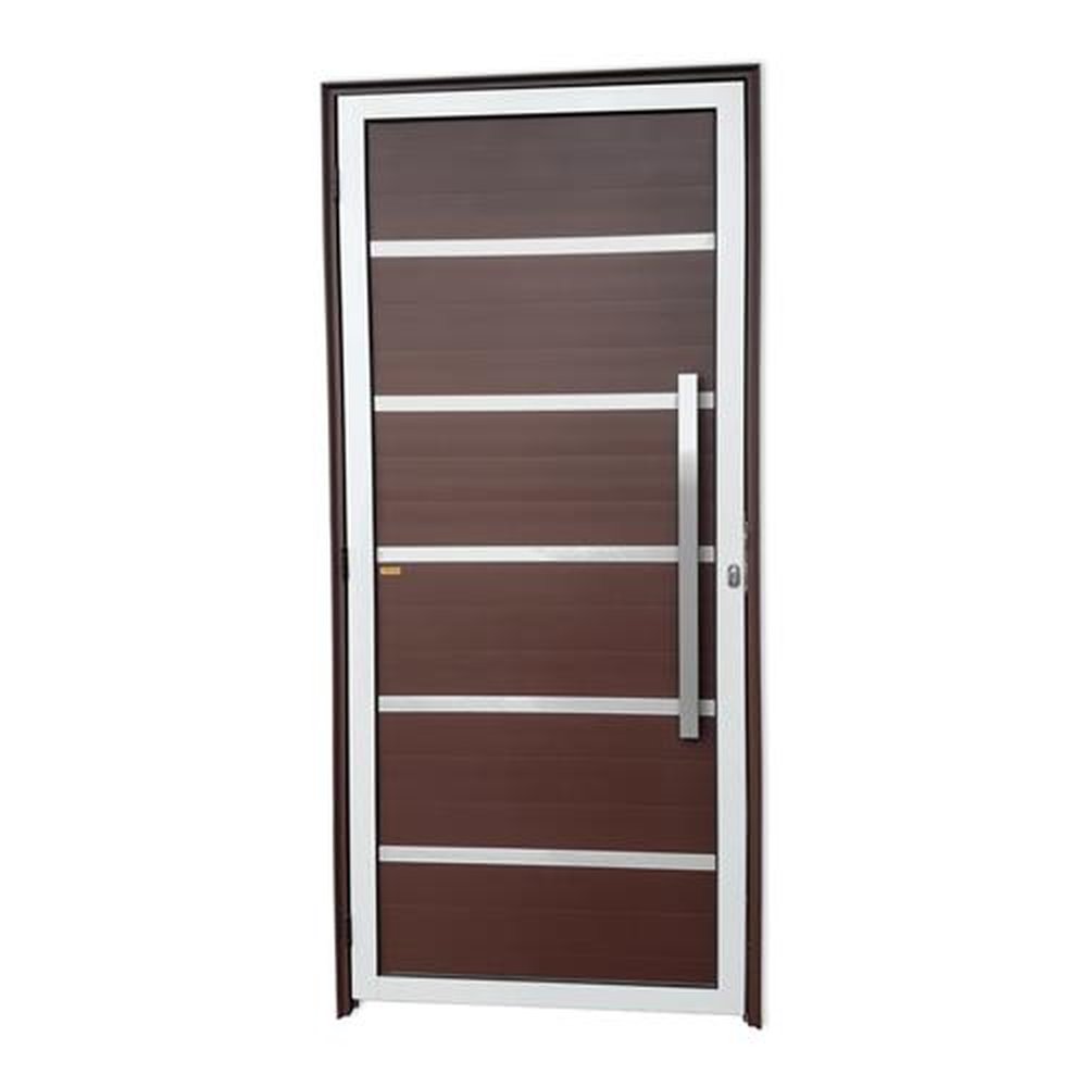 Porta Lambril Premium com Puxador Lado Direito Super Mix Corten 90