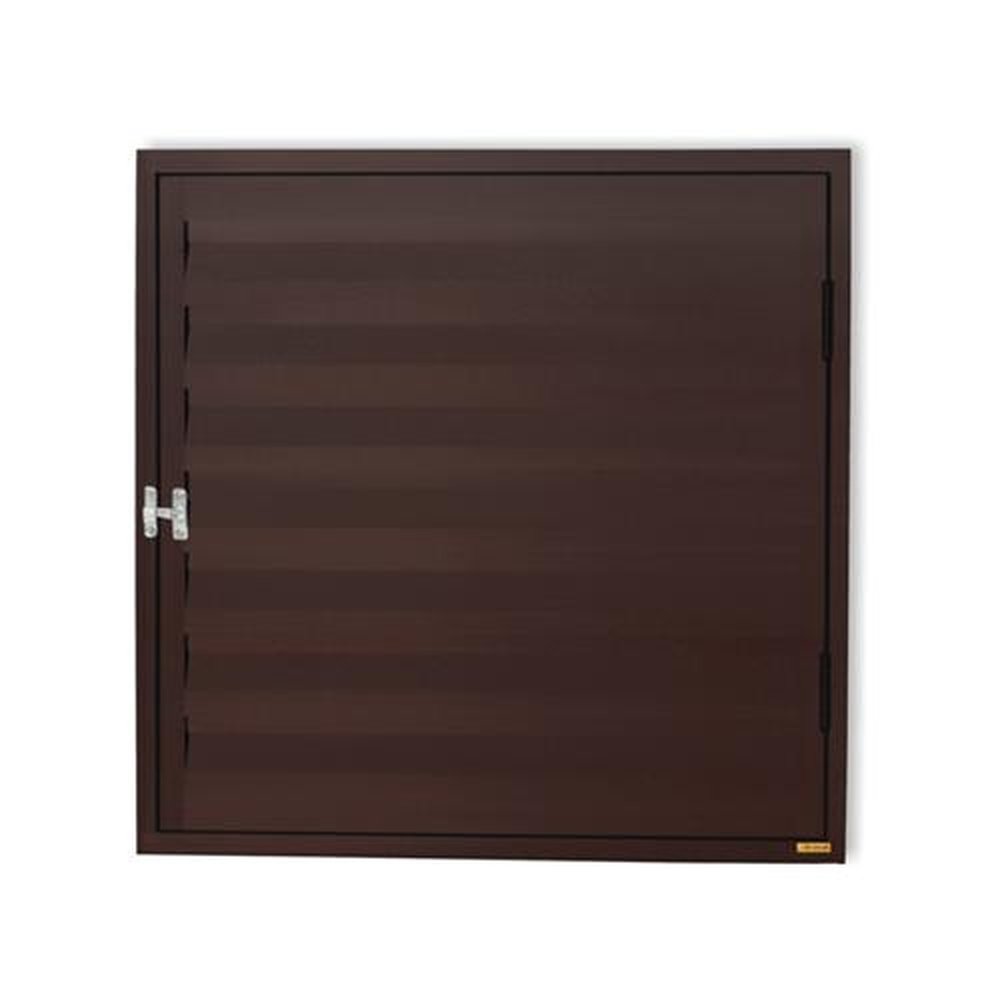 Abrigo DÁgua/Gás 60 X 80 Plus 1 Folha com Ventilação Marrom Corten