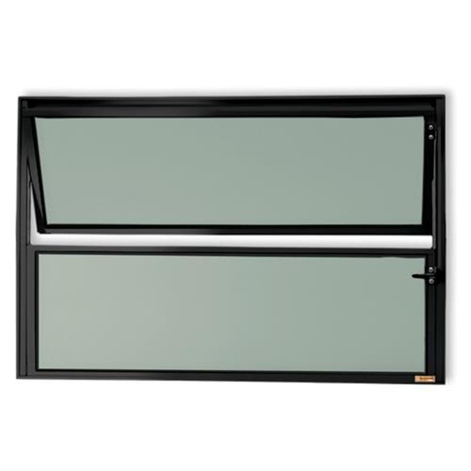 Basculante 40 X 100 Master Vidro Boreal Preto Acetinado