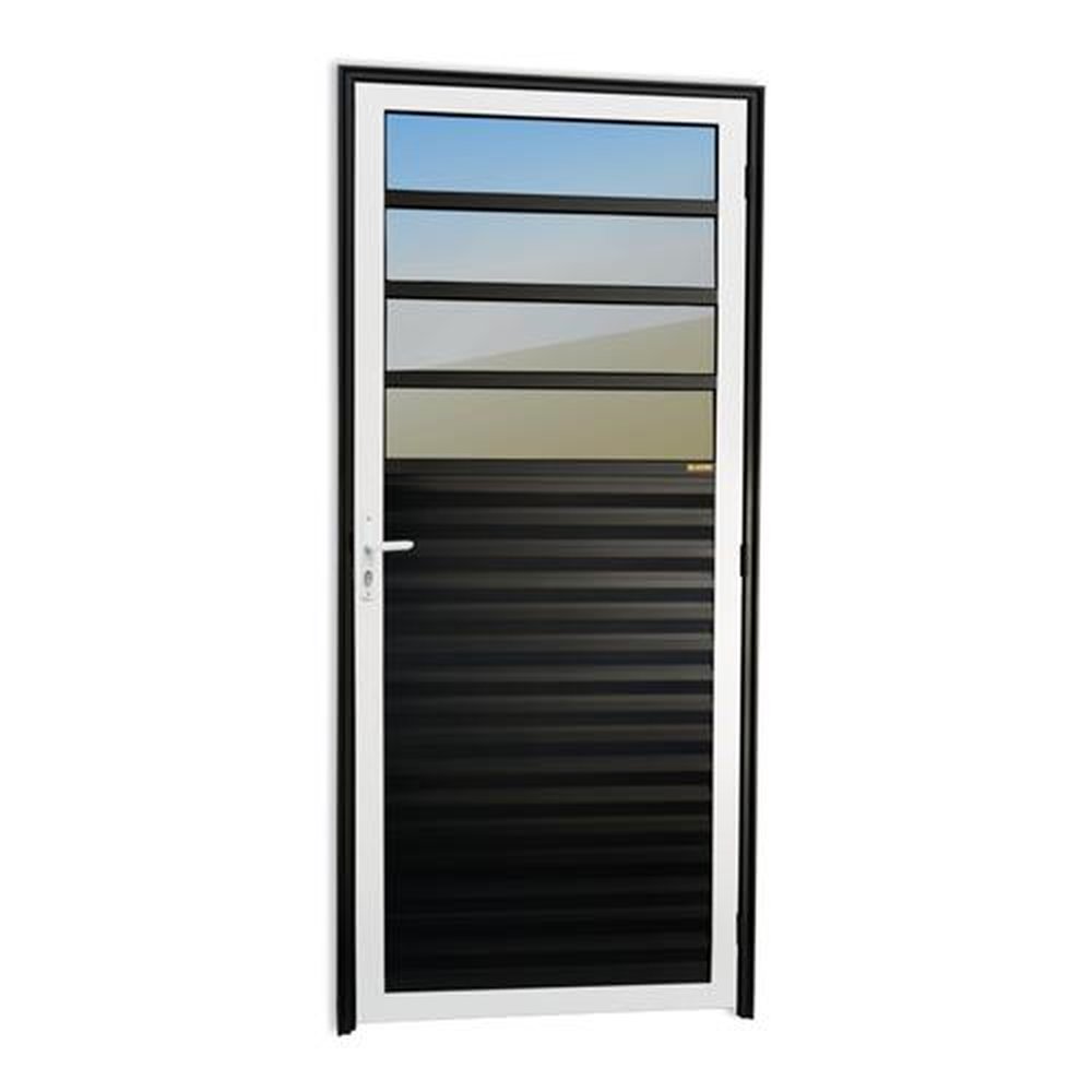 Porta de Cozinha 86 Lado Esquerdo Super VReflex Mix Preto