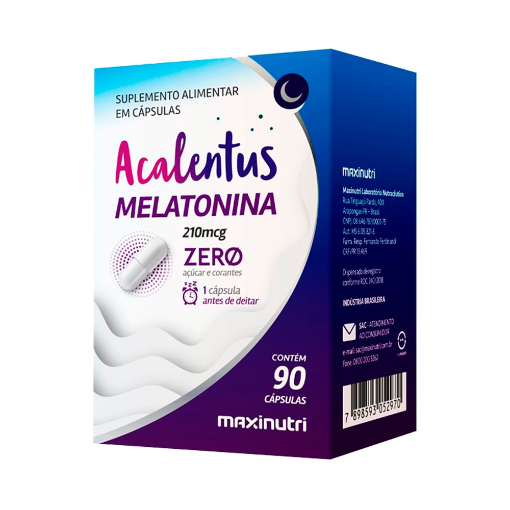 Acalentus Melatonina Maxinutri 90 Capsulas