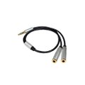 Cabo P2 Stereo 4 Contatos X Fone Microfone Prata