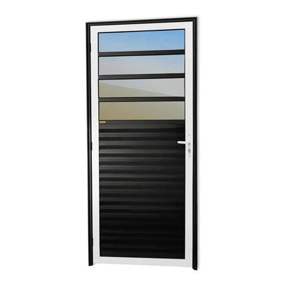 Porta de Cozinha 86 Lado Direito Super VReflex Mix Preto