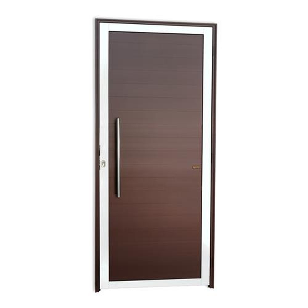 Porta Lambril com Puxador Lado Esquerdo Super Mix Corten 90