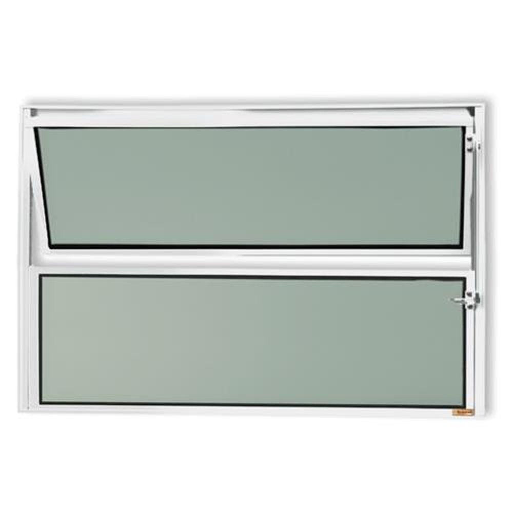 Basculante 50 X 50 Master Vidro Boreal Branco Brilhante