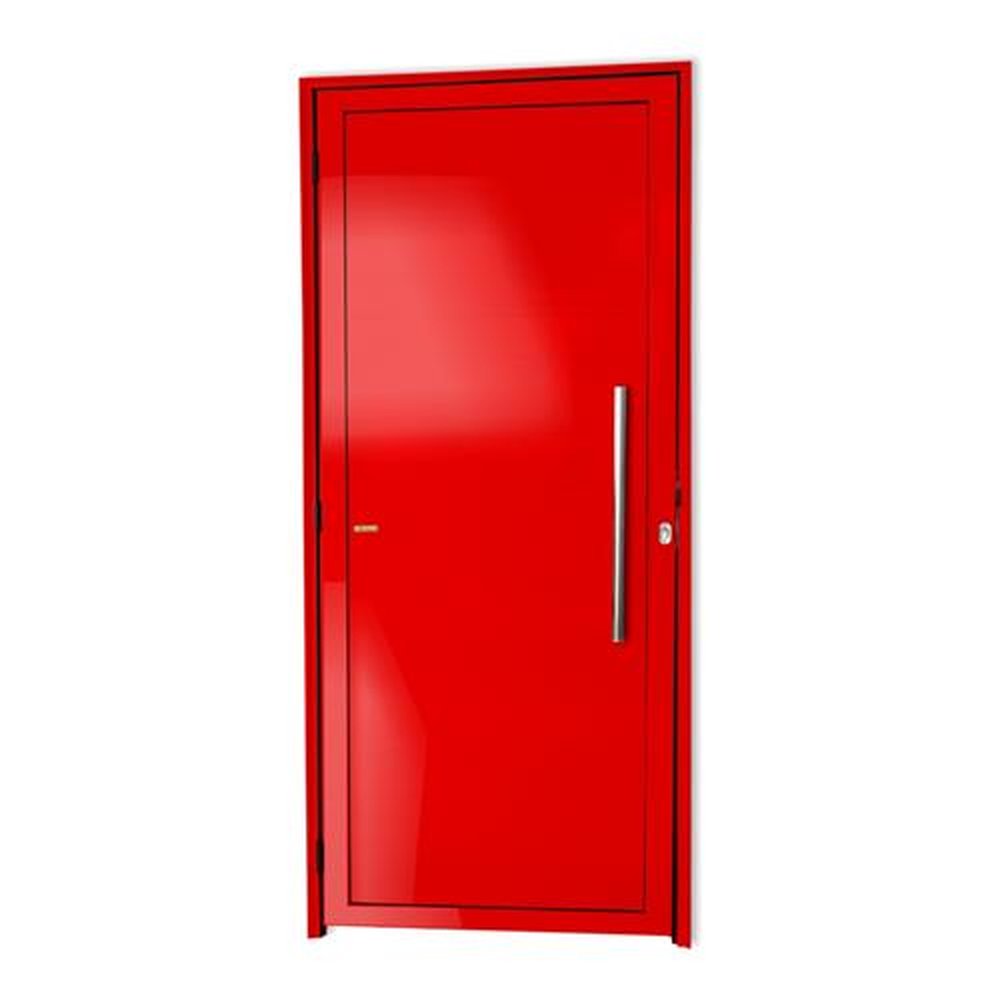 Porta Lambril com Puxador Lado Direito Super Vermelho Brilhante 90