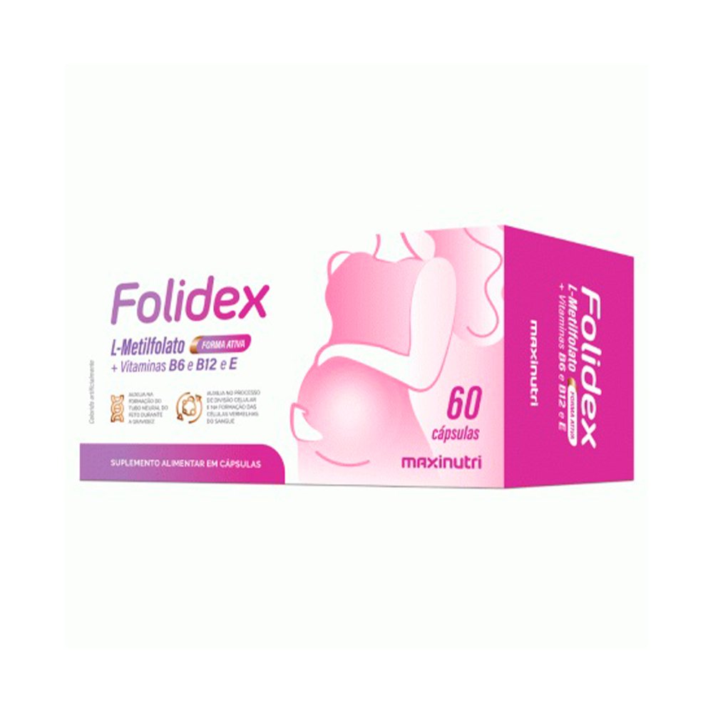 Folidex L Metilfolato Maxinutri 60 Capsulas