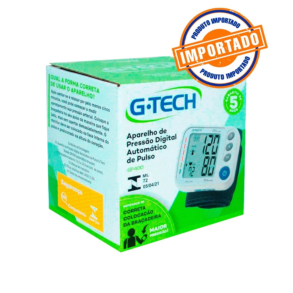 Aparelho De Pressão Digital Automático De Pulso G-tech GP400