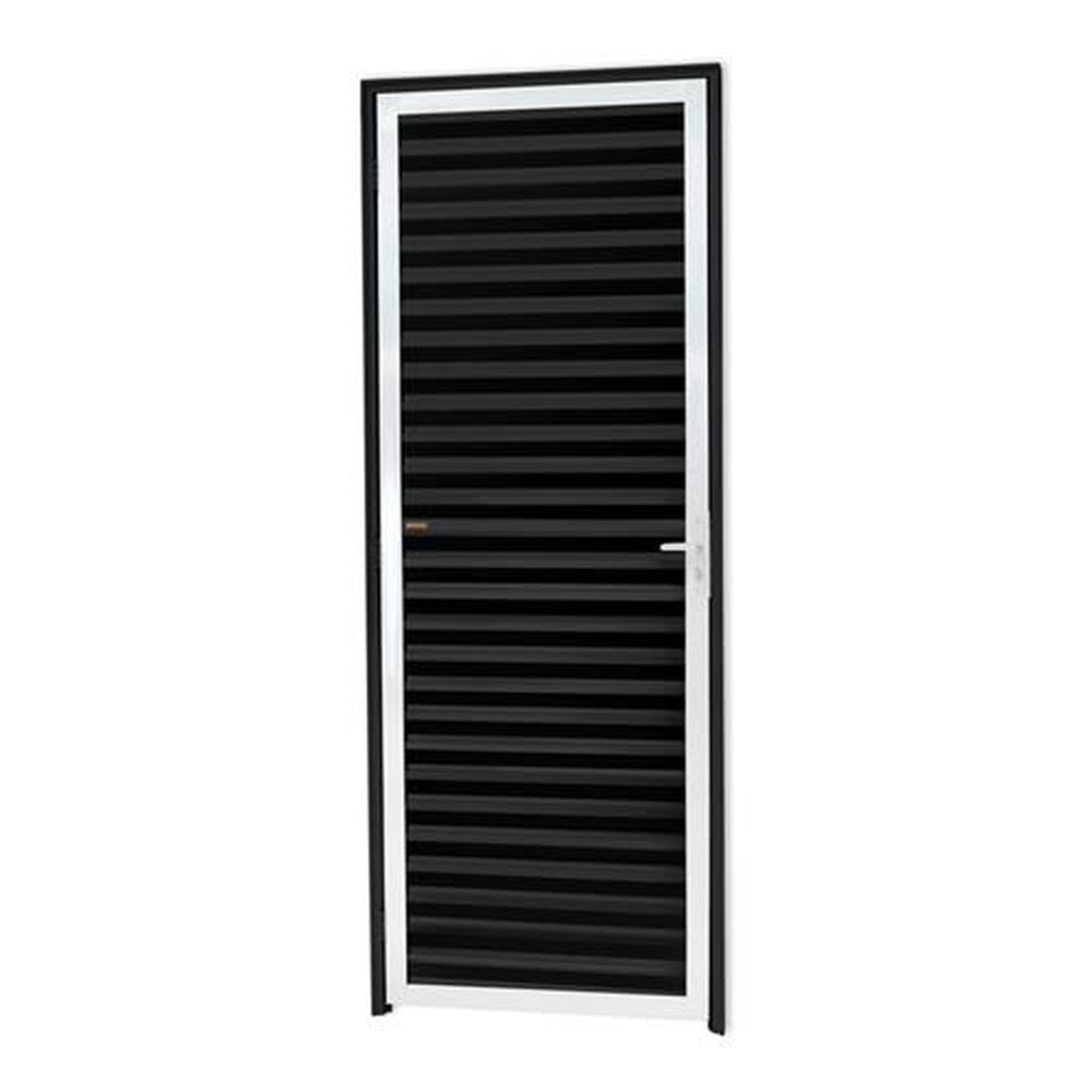 Porta Fechada 80 Lado Direito Linha 25 Mix Preto