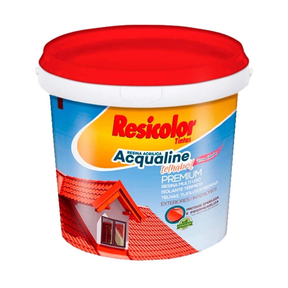 Resina Acqua Multiuso Resicolor Cerâmica Balde 3,6 Litros