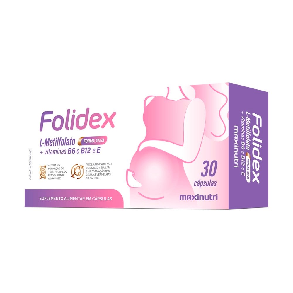 Folidex L Metilfolato Maxinutri 30 Capsulas