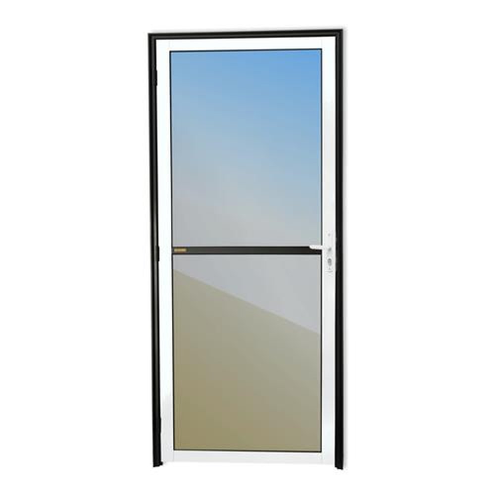 Porta Vidrao Lado Direito Super Mix Preto 80 Vidro Reflex