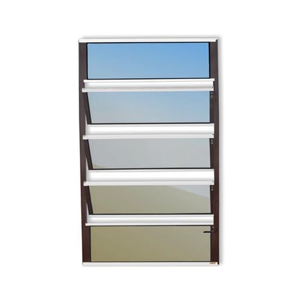 Basculante 100 X 80 Plus Vidro Reflex Mix Corten