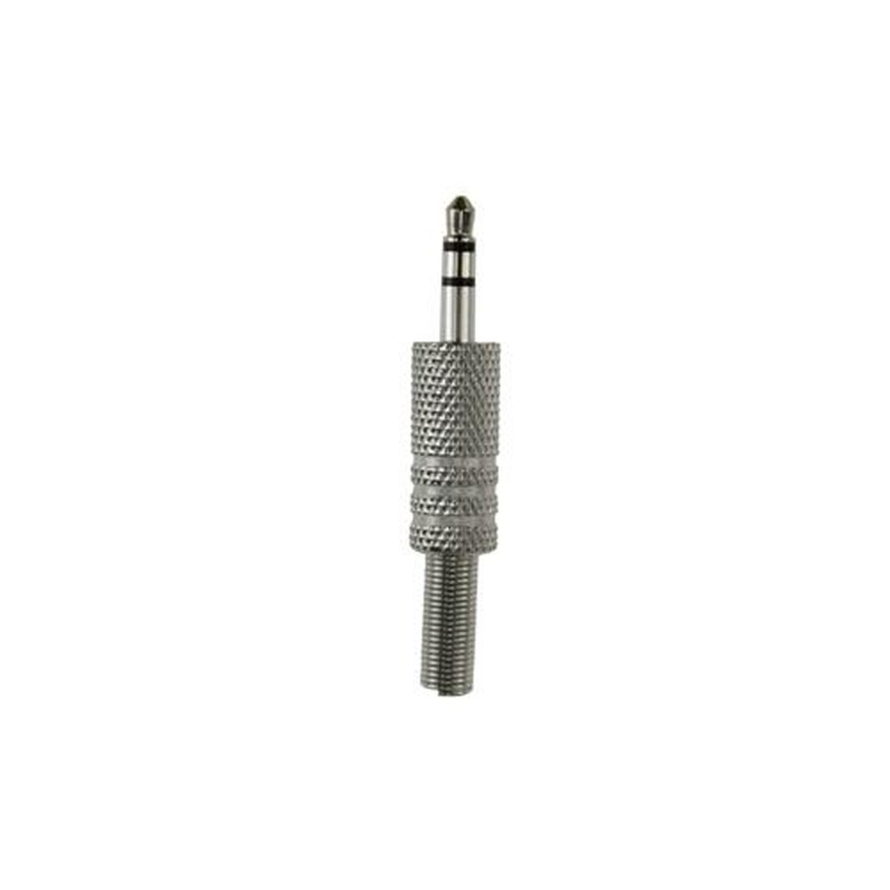 Plug P2 Estéreo Mola Niquelado Com 25 Peças