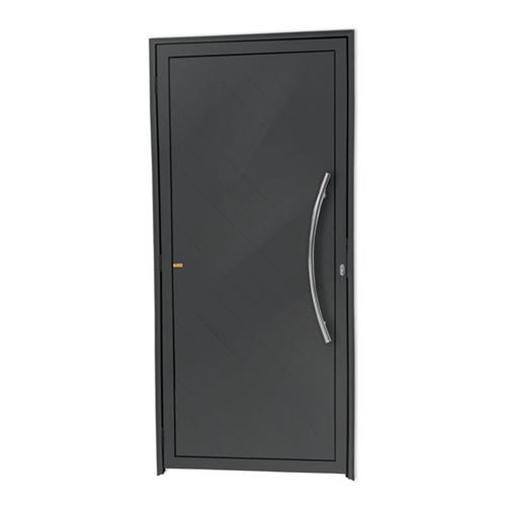 Porta Lambril Savana com Puxador Lado Direito Super Cinza Acetinado 100