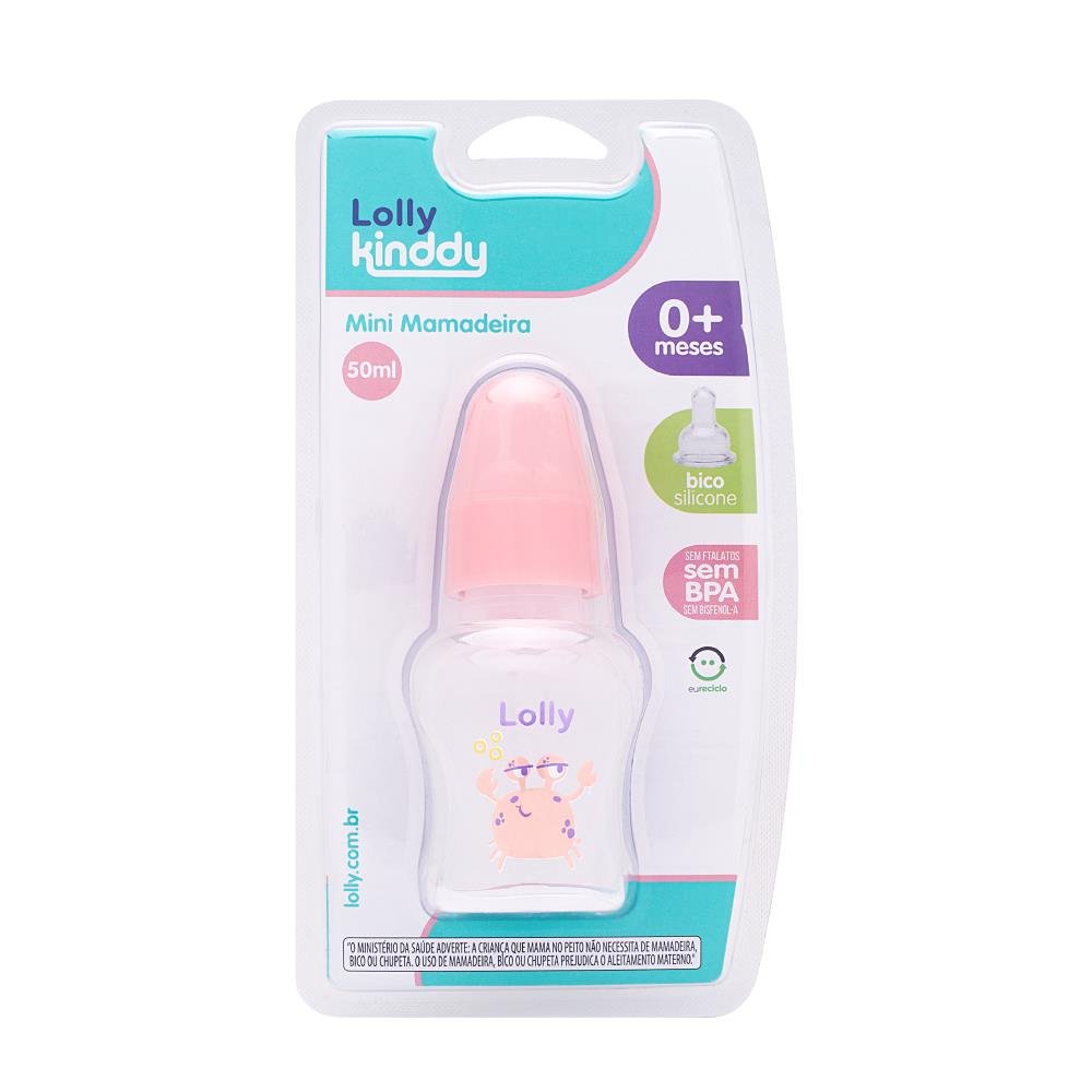 Mini Mamadeira Lolly Oceano 50Ml Feminino 0 meses mais