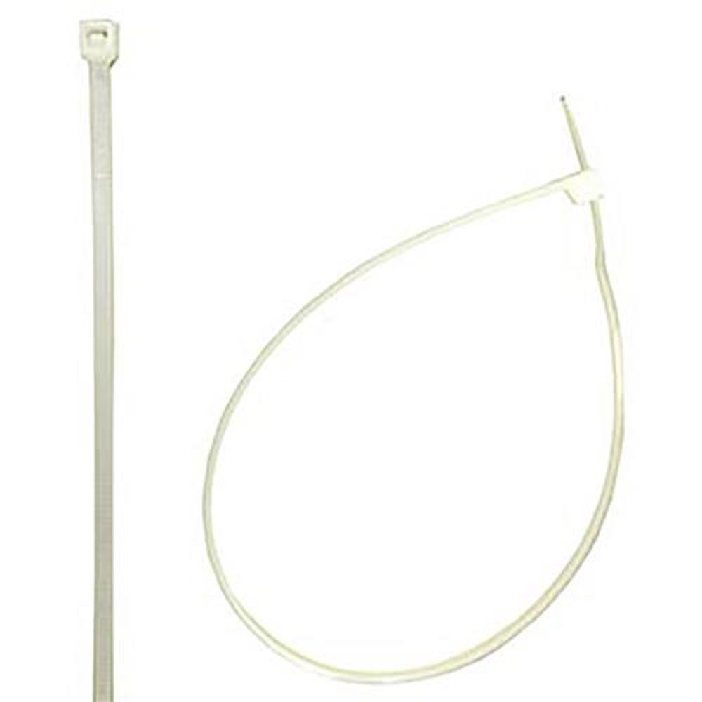 Abraçadeira Nylon 4 X 250 mm Branca Com 20 Peças