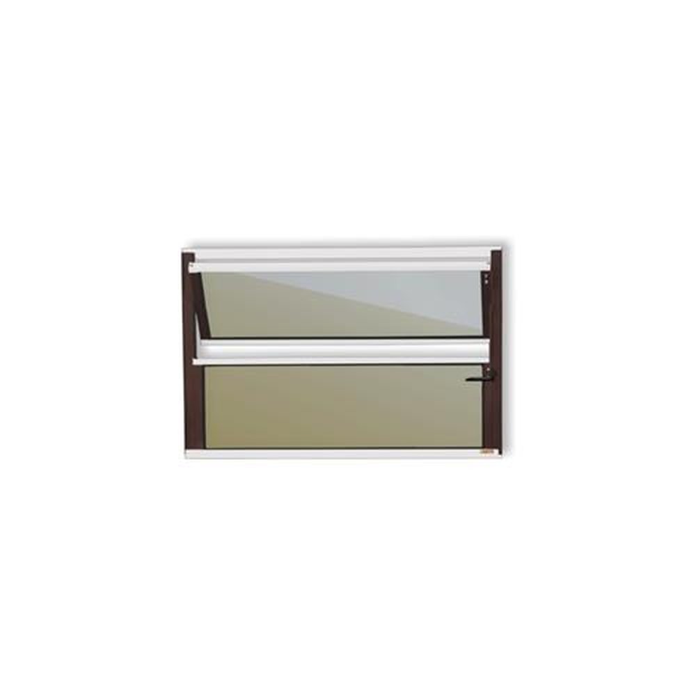 Basculante 40 X 80 Plus Vidro Reflex Mix Corten